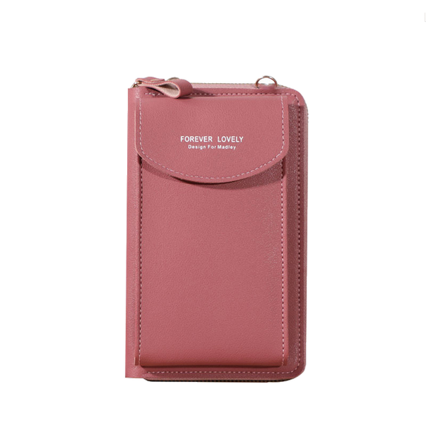 Women's Wallet & Phone Clutch I | Dark Pink