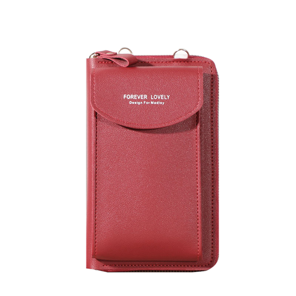 Women's Wallet & Phone Clutch I | Wine Red